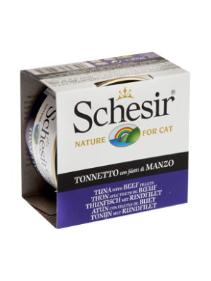 SCHESIR GATO ATUM COM FILETE DE CARNE (GELATINA) 85GR